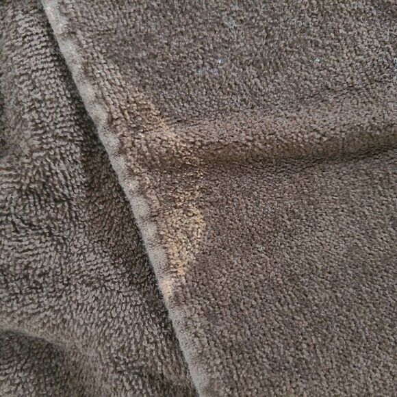 Holiday Hand Towels Brown "Joy" Snowman Set Of Two Velour Look - Picture 11 of 13